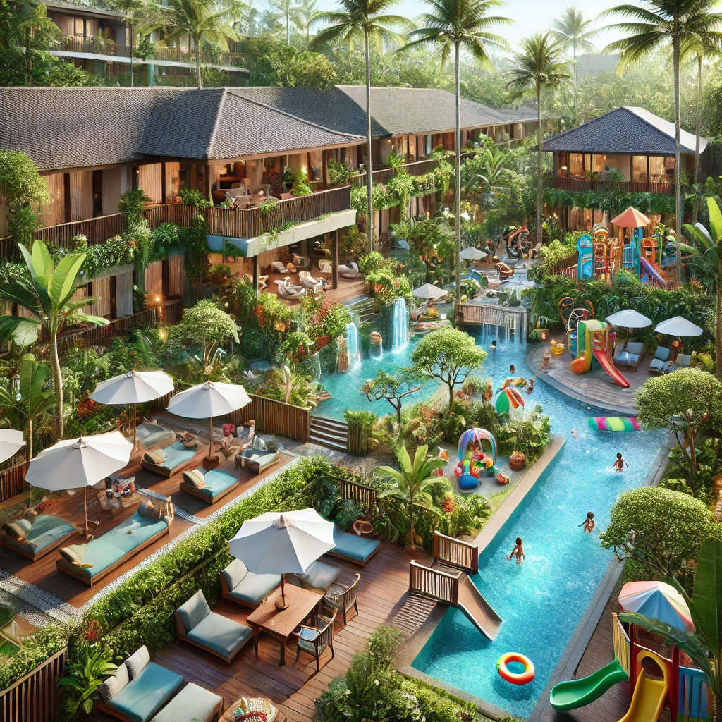 Amenities of kids-friendly hotel in Bali